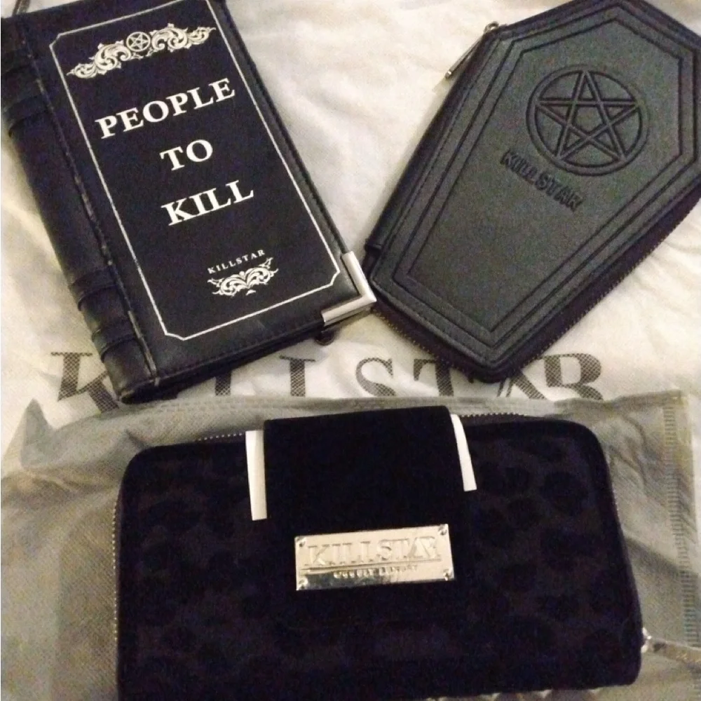 Killstar Black Wallet and Notebooks Set - Picture 1 of 3